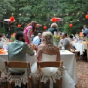 Our wedding in the woods!
